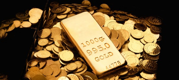 Gold bullion and coins